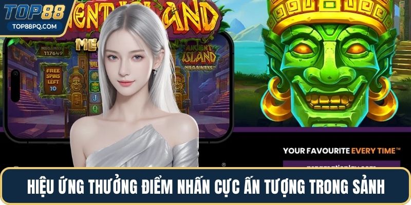 Hiệu ứng thưởng điểm nhấn cực ấn tượng trong sảnh